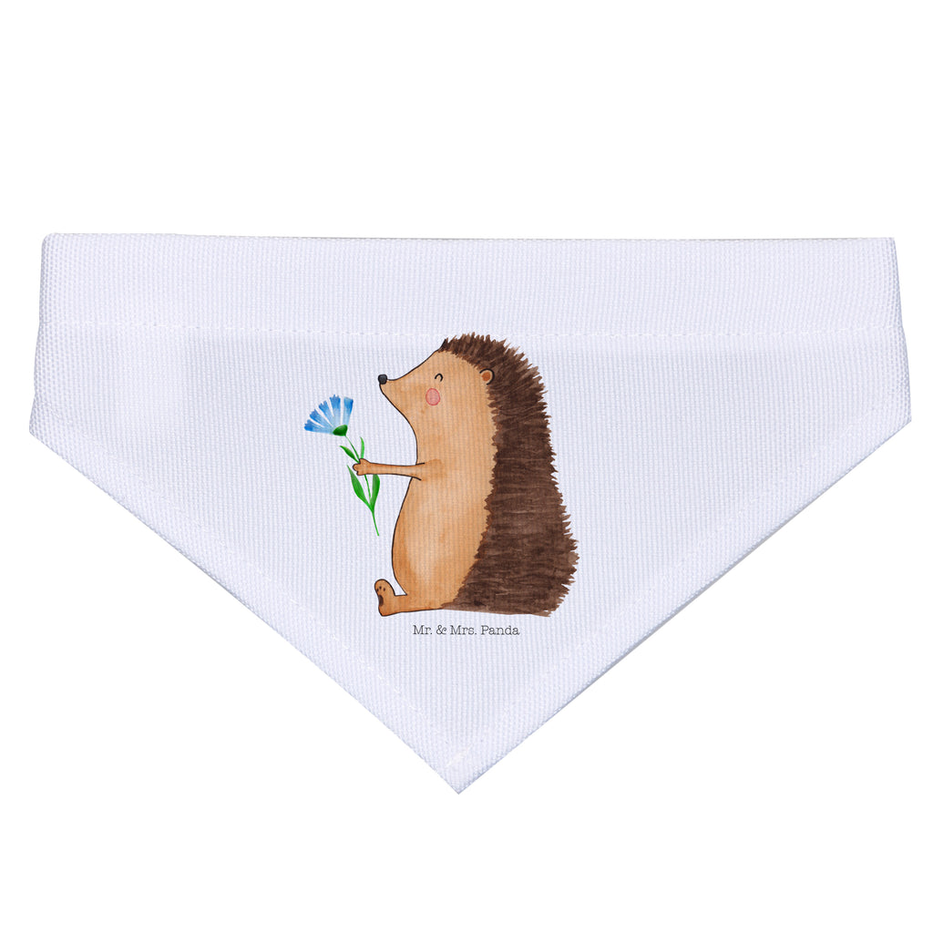 Hundehalstuch M Igel mit Blume Hundehalstuch, Halstuch, Hunde, Tuch, mittel, mittelgroße Hunde, Tiermotive, Gute Laune, lustige Sprüche, Tiere, Igel, Gute Besserung, Genesungswünsche, Krankheit, Krankenhaus, krank, Besuch