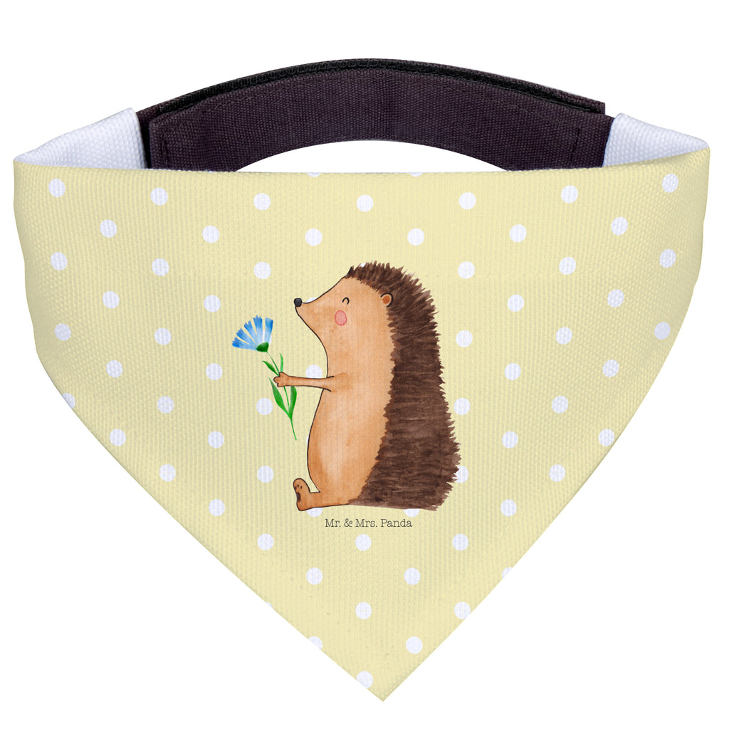 Hundehalstuch M Igel mit Blume Hundehalstuch, Halstuch, Hunde, Tuch, mittel, mittelgroße Hunde, Tiermotive, Gute Laune, lustige Sprüche, Tiere, Igel, Gute Besserung, Genesungswünsche, Krankheit, Krankenhaus, krank, Besuch
