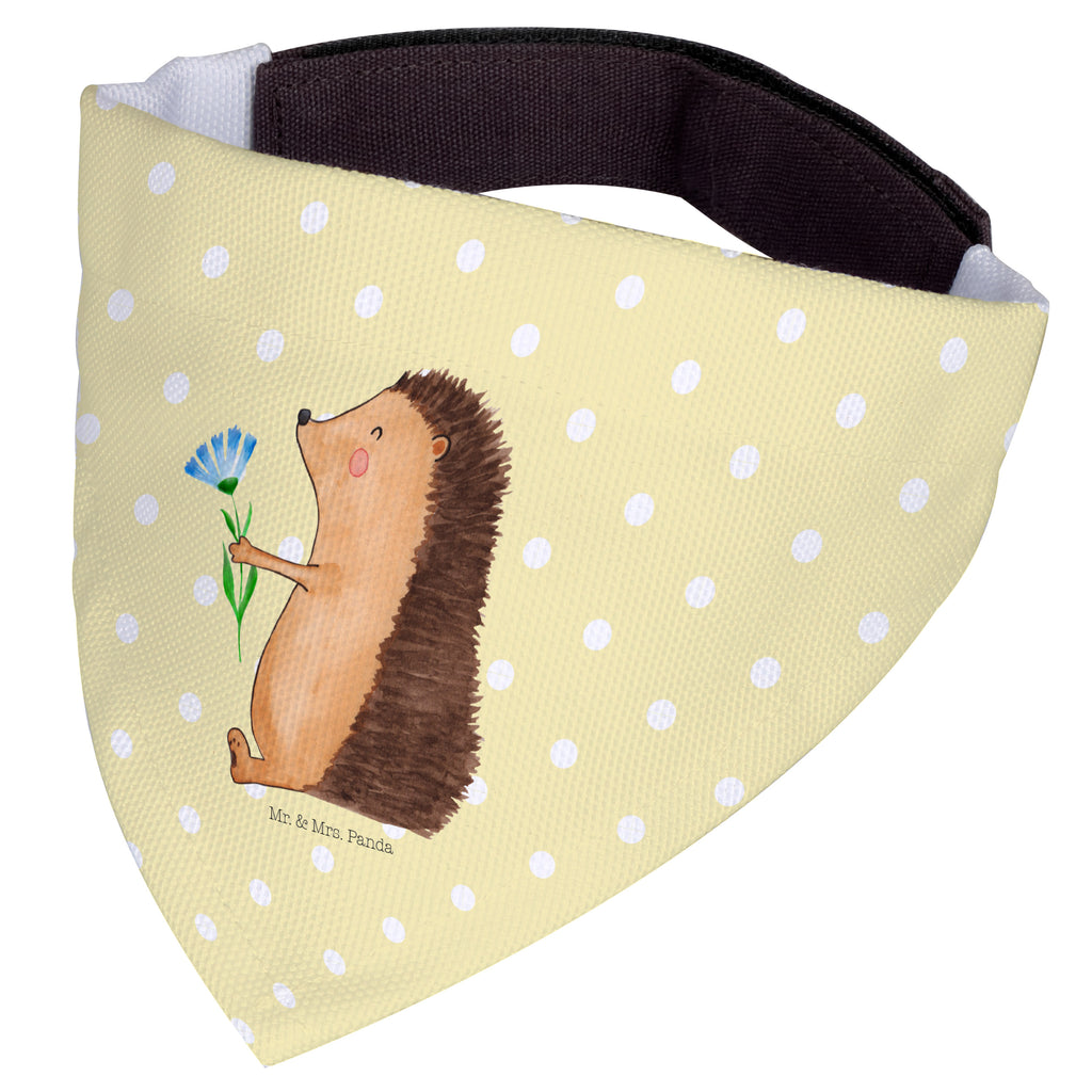 Hundehalstuch M Igel mit Blume Hundehalstuch, Halstuch, Hunde, Tuch, mittel, mittelgroße Hunde, Tiermotive, Gute Laune, lustige Sprüche, Tiere, Igel, Gute Besserung, Genesungswünsche, Krankheit, Krankenhaus, krank, Besuch