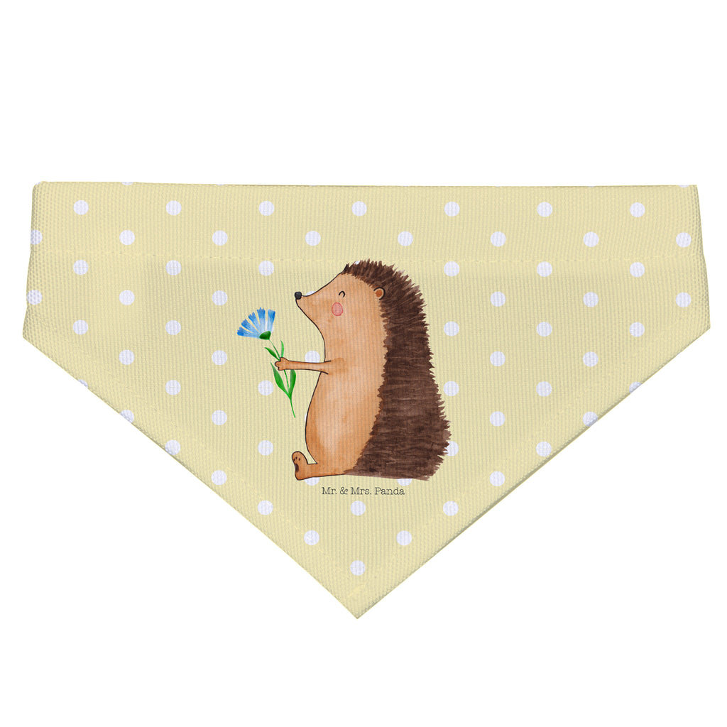 Hundehalstuch M Igel mit Blume Hundehalstuch, Halstuch, Hunde, Tuch, mittel, mittelgroße Hunde, Tiermotive, Gute Laune, lustige Sprüche, Tiere, Igel, Gute Besserung, Genesungswünsche, Krankheit, Krankenhaus, krank, Besuch
