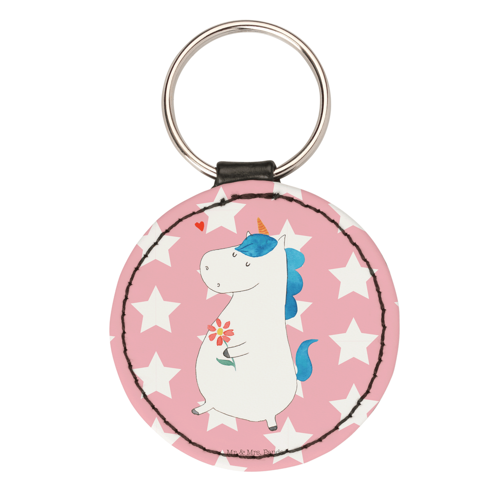 Rund Schlüsselanhänger Einhorn Spaziergang Schlüsselanhänger, Anhänger, Taschenanhänger, Glücksbringer, Schutzengel, Einhorn, Einhörner, Einhorn Deko, Pegasus, Unicorn, Glitzer, Blumen, Spaziergang, Motivation, Gute Laune, Freude, Freundin, Mutter, Schwester