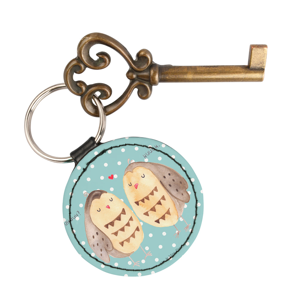 Rund Schlüsselanhänger Eule Liebe Schlüsselanhänger, Anhänger, Taschenanhänger, Glücksbringer, Schutzengel, Eule, Eule Deko, Liebe, Hochzeit Spruch, Owl, All you need is love, Liebe Spruch, Freundin Geschenk, Freund, Wortspiel lustig