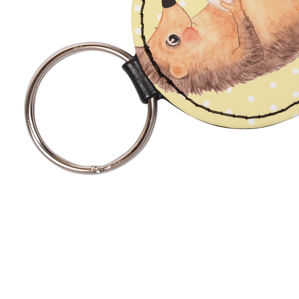 Rund Schlüsselanhänger Igel mit Kuchenstück Schlüsselanhänger, Anhänger, Taschenanhänger, Glücksbringer, Schutzengel, Tiermotive, Gute Laune, lustige Sprüche, Tiere, Igel, Essen Spruch, Kuchen, Backen Geschenk, Kuchen backen, Einladung Party, Geburtstagskuchen, Torte