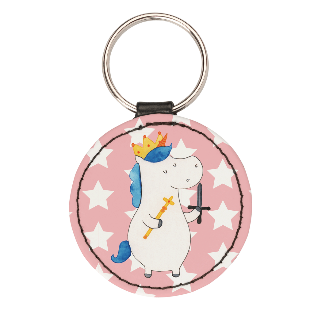 Rund Schlüsselanhänger Einhorn König mit Schwert Schlüsselanhänger, Anhänger, Taschenanhänger, Glücksbringer, Schutzengel, Einhorn, Einhörner, Einhorn Deko, Pegasus, Unicorn, König, Ritter, Mittelalter