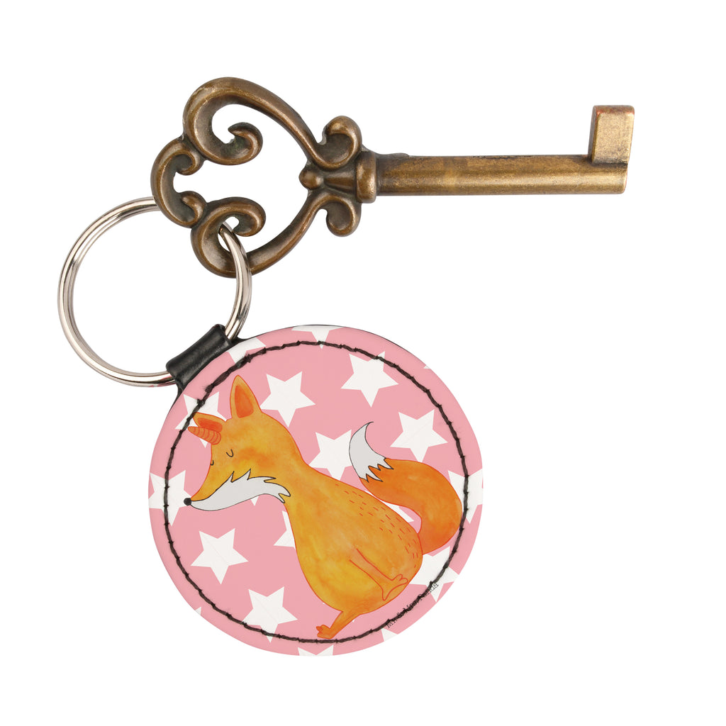 Rund Schlüsselanhänger Fuchshörnchen Schlüsselanhänger, Anhänger, Taschenanhänger, Glücksbringer, Schutzengel, Einhorn, Einhörner, Einhorn Deko, Pegasus, Unicorn, Fuchs, Unicorns, Fuchshörnchen, Fuchshorn, Foxycorn, Füchse
