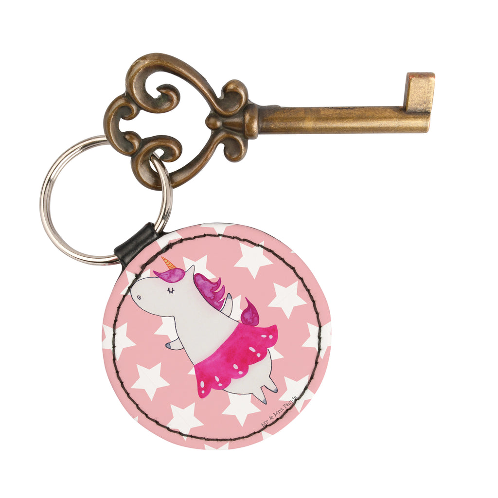 Rund Schlüsselanhänger Einhorn Ballerina Schlüsselanhänger, Anhänger, Taschenanhänger, Glücksbringer, Schutzengel, Einhorn, Einhörner, Einhorn Deko, Pegasus, Unicorn, Tanzen, Ballerina, Party, Wohnung, Spaß, Feiern, Geburtstag, Tänzerin, Lebenslust, Lebensfreude