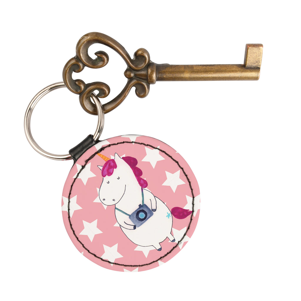 Rund Schlüsselanhänger Einhorn Fotograf Schlüsselanhänger, Anhänger, Taschenanhänger, Glücksbringer, Schutzengel, Einhorn, Einhörner, Einhorn Deko, Pegasus, Unicorn, Fotograf, Fotografie, Kamera, Reisen, Weltreise, Weltenbummler, Urlaub, Tourist, Kurztrip, Reise, Städtereise