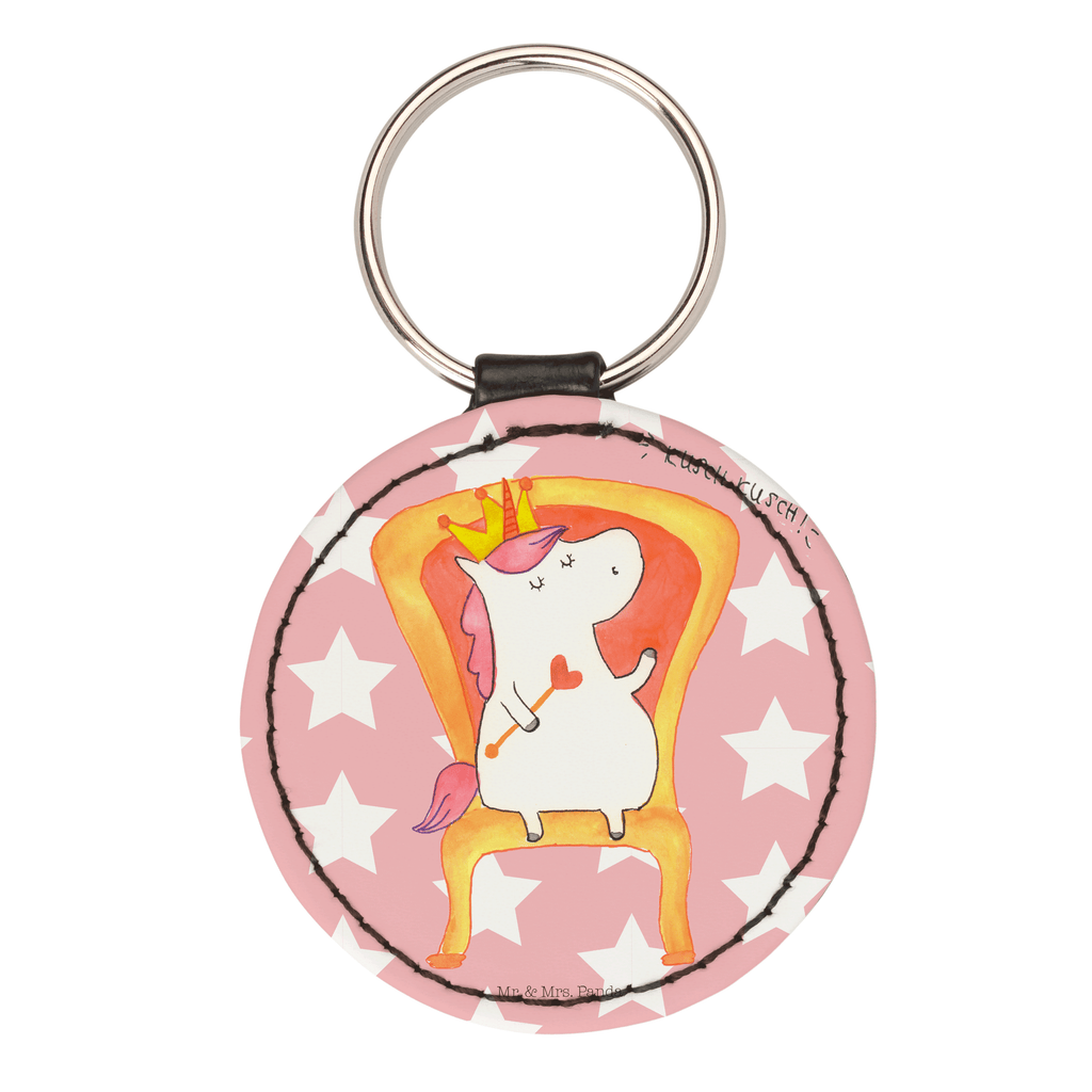 Rund Schlüsselanhänger Einhorn König Schlüsselanhänger, Anhänger, Taschenanhänger, Glücksbringer, Schutzengel, Einhorn, Einhörner, Einhorn Deko, Pegasus, Unicorn, König, Präsident, Bundeskanzler, Herrscher, Kaiser, Prinzessin, Krone