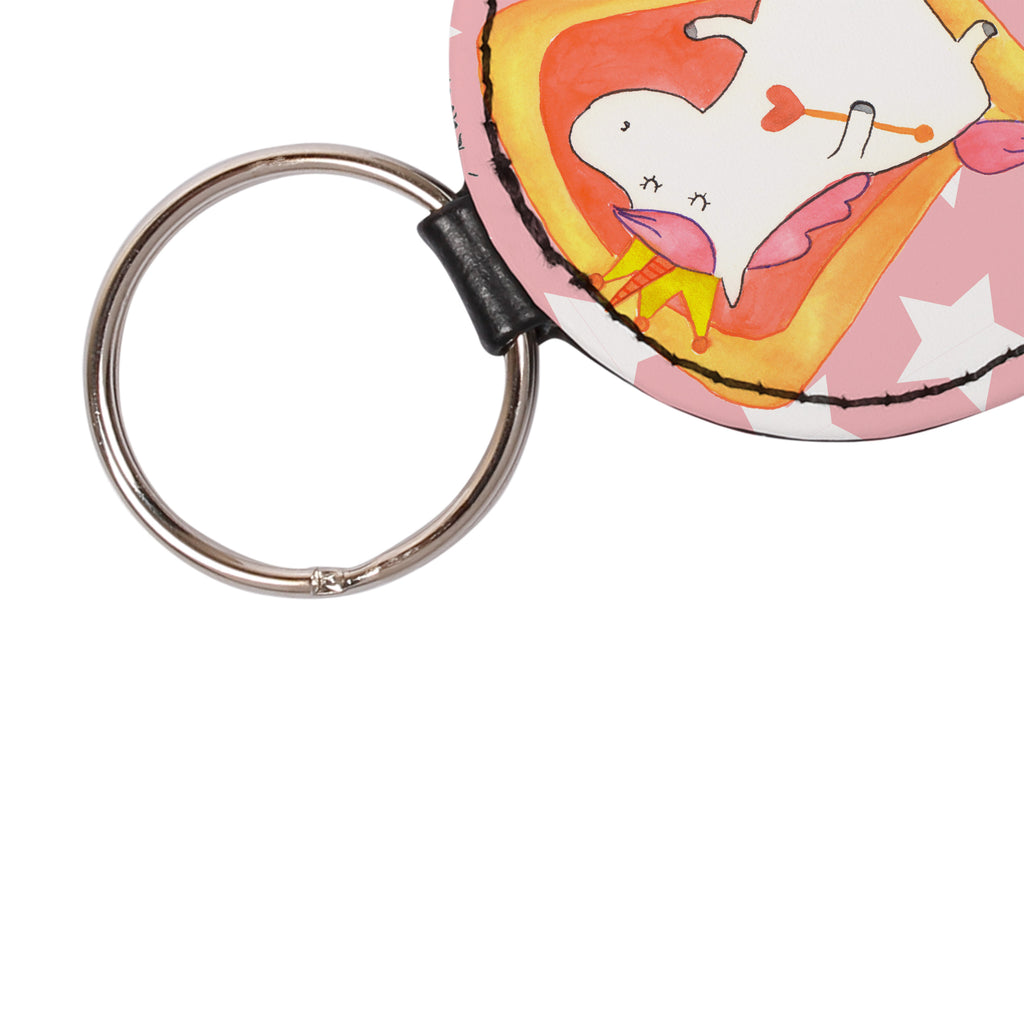 Rund Schlüsselanhänger Einhorn König Schlüsselanhänger, Anhänger, Taschenanhänger, Glücksbringer, Schutzengel, Einhorn, Einhörner, Einhorn Deko, Pegasus, Unicorn, König, Präsident, Bundeskanzler, Herrscher, Kaiser, Prinzessin, Krone