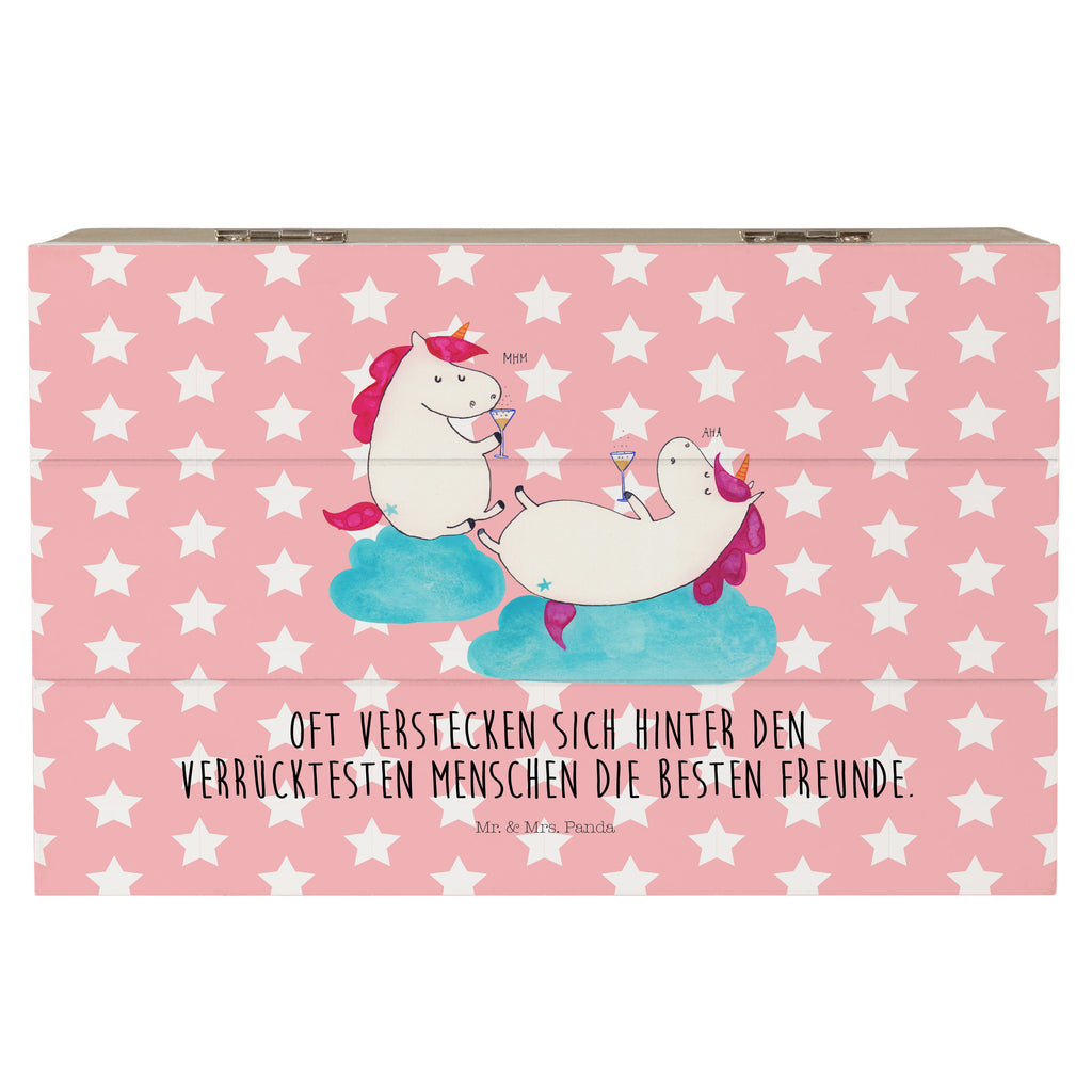 Holzkiste Einhörner Sekt Holzkiste, Kiste, Schatzkiste, Truhe, Schatulle, XXL, Erinnerungsbox, Erinnerungskiste, Dekokiste, Aufbewahrungsbox, Einhorn, Einhörner, Einhorn Deko, Pegasus, Unicorn, Freundinnen, Freundin, BFF, Sekt, Mädelsabend, Spaß, Party, Korken, Anstoßen, Beste