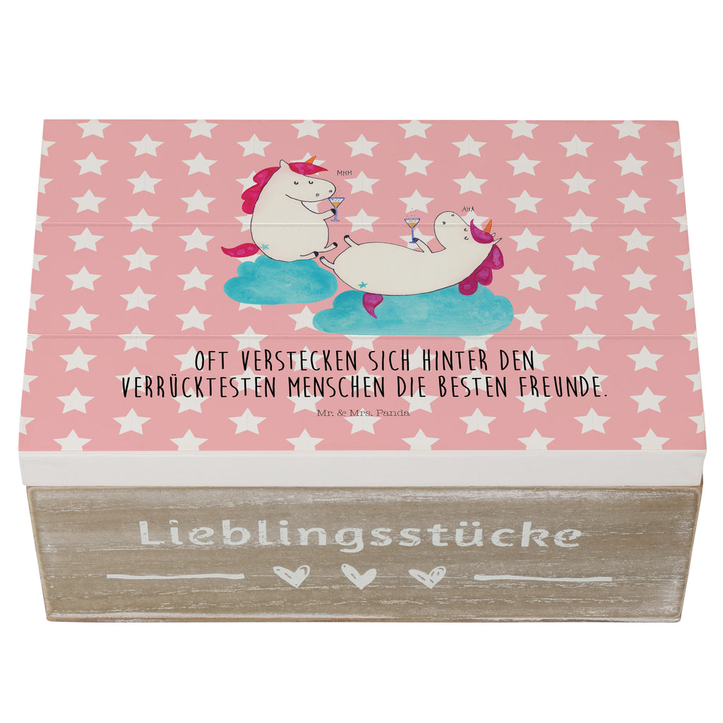Holzkiste Einhörner Sekt Holzkiste, Kiste, Schatzkiste, Truhe, Schatulle, XXL, Erinnerungsbox, Erinnerungskiste, Dekokiste, Aufbewahrungsbox, Einhorn, Einhörner, Einhorn Deko, Pegasus, Unicorn, Freundinnen, Freundin, BFF, Sekt, Mädelsabend, Spaß, Party, Korken, Anstoßen, Beste