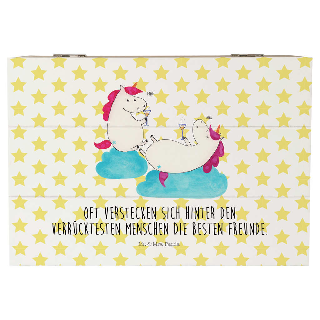 Holzkiste Einhörner Sekt Holzkiste, Kiste, Schatzkiste, Truhe, Schatulle, XXL, Erinnerungsbox, Erinnerungskiste, Dekokiste, Aufbewahrungsbox, Einhorn, Einhörner, Einhorn Deko, Pegasus, Unicorn, Freundinnen, Freundin, BFF, Sekt, Mädelsabend, Spaß, Party, Korken, Anstoßen, Beste