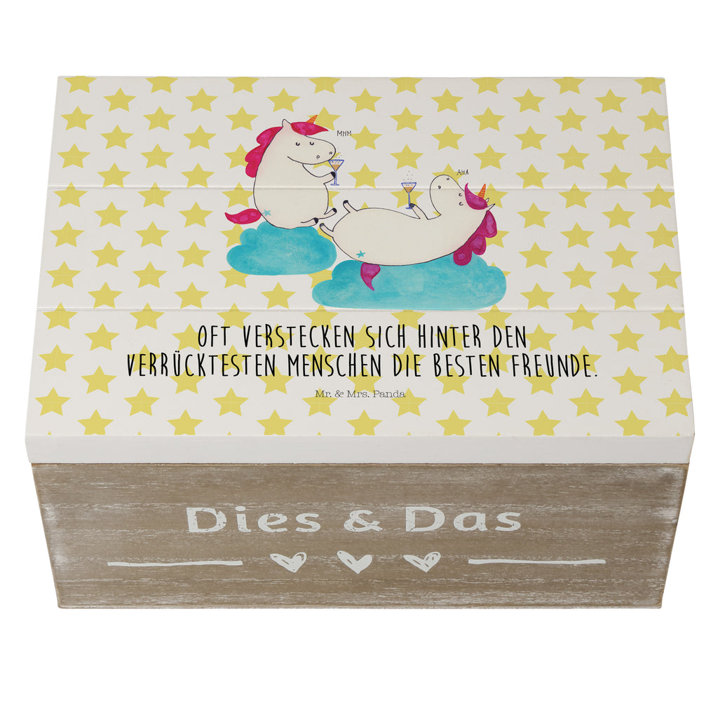 Holzkiste Einhörner Sekt Holzkiste, Kiste, Schatzkiste, Truhe, Schatulle, XXL, Erinnerungsbox, Erinnerungskiste, Dekokiste, Aufbewahrungsbox, Einhorn, Einhörner, Einhorn Deko, Pegasus, Unicorn, Freundinnen, Freundin, BFF, Sekt, Mädelsabend, Spaß, Party, Korken, Anstoßen, Beste