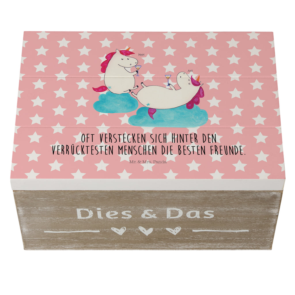 Holzkiste Einhörner Sekt Holzkiste, Kiste, Schatzkiste, Truhe, Schatulle, XXL, Erinnerungsbox, Erinnerungskiste, Dekokiste, Aufbewahrungsbox, Einhorn, Einhörner, Einhorn Deko, Pegasus, Unicorn, Freundinnen, Freundin, BFF, Sekt, Mädelsabend, Spaß, Party, Korken, Anstoßen, Beste
