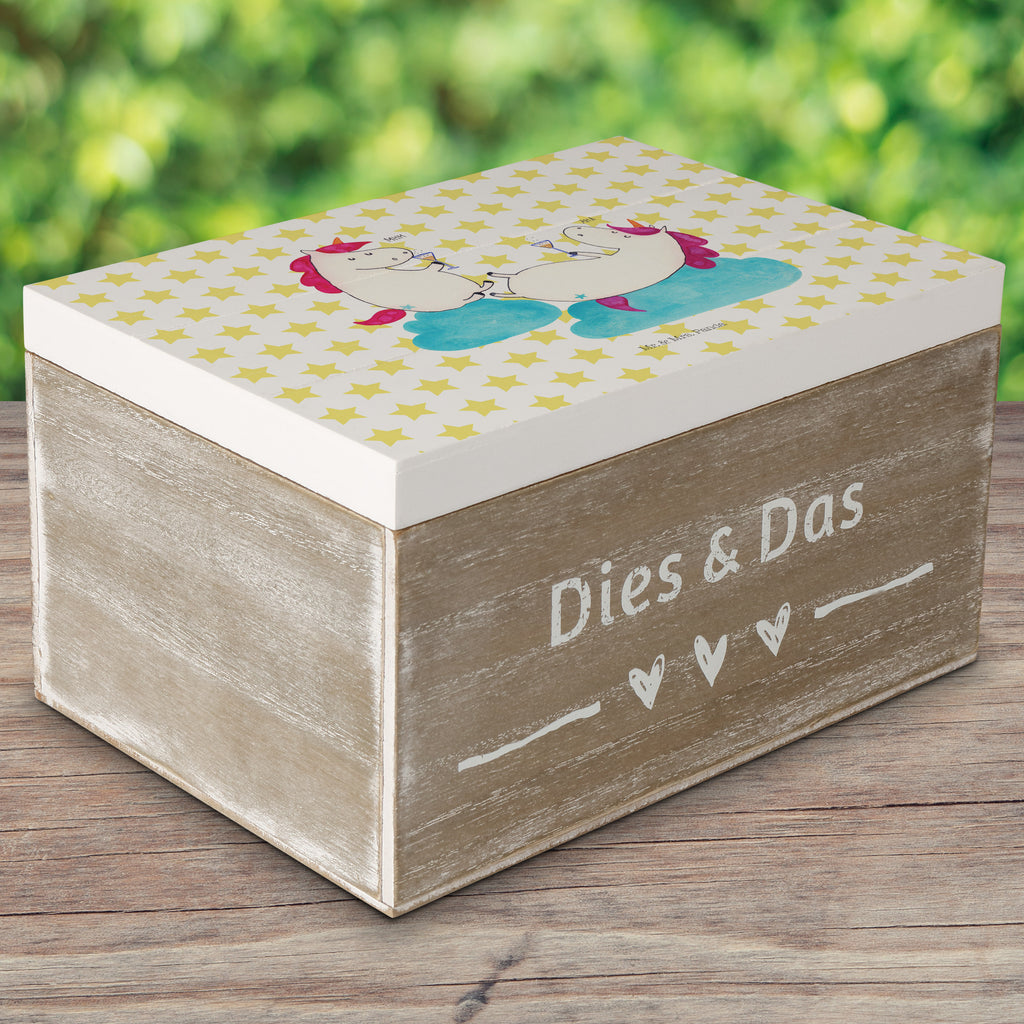 Holzkiste Einhörner Sekt Holzkiste, Kiste, Schatzkiste, Truhe, Schatulle, XXL, Erinnerungsbox, Erinnerungskiste, Dekokiste, Aufbewahrungsbox, Einhorn, Einhörner, Einhorn Deko, Pegasus, Unicorn, Freundinnen, Freundin, BFF, Sekt, Mädelsabend, Spaß, Party, Korken, Anstoßen, Beste