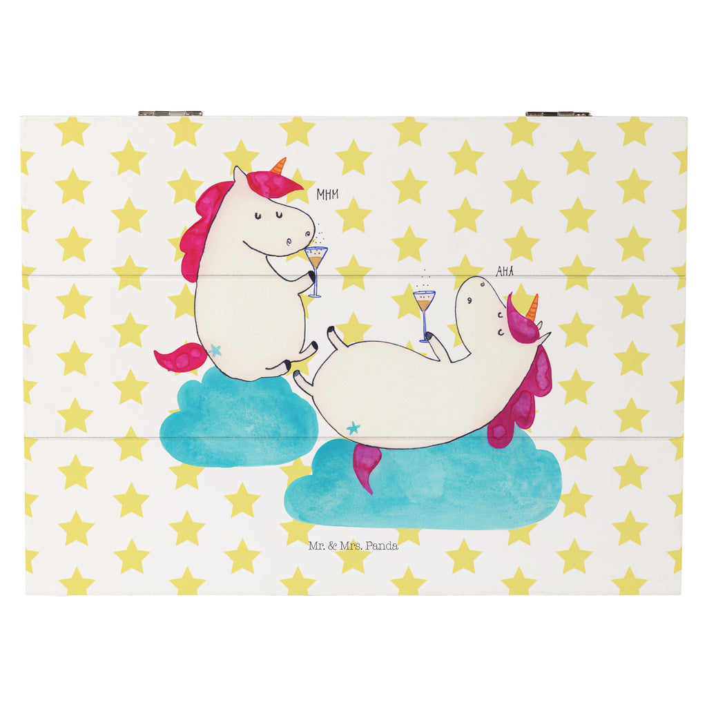 Holzkiste Einhörner Sekt Holzkiste, Kiste, Schatzkiste, Truhe, Schatulle, XXL, Erinnerungsbox, Erinnerungskiste, Dekokiste, Aufbewahrungsbox, Einhorn, Einhörner, Einhorn Deko, Pegasus, Unicorn, Freundinnen, Freundin, BFF, Sekt, Mädelsabend, Spaß, Party, Korken, Anstoßen, Beste
