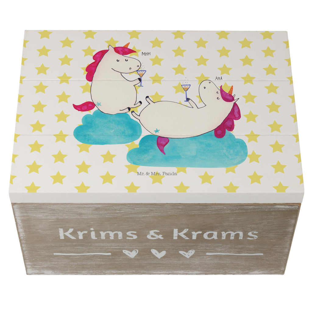 Holzkiste Einhörner Sekt Holzkiste, Kiste, Schatzkiste, Truhe, Schatulle, XXL, Erinnerungsbox, Erinnerungskiste, Dekokiste, Aufbewahrungsbox, Einhorn, Einhörner, Einhorn Deko, Pegasus, Unicorn, Freundinnen, Freundin, BFF, Sekt, Mädelsabend, Spaß, Party, Korken, Anstoßen, Beste