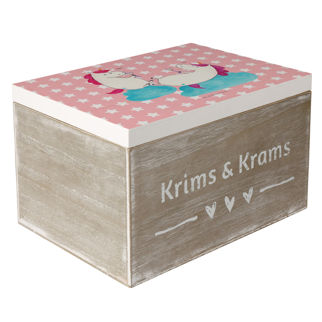 Holzkiste Einhörner Sekt Holzkiste, Kiste, Schatzkiste, Truhe, Schatulle, XXL, Erinnerungsbox, Erinnerungskiste, Dekokiste, Aufbewahrungsbox, Einhorn, Einhörner, Einhorn Deko, Pegasus, Unicorn, Freundinnen, Freundin, BFF, Sekt, Mädelsabend, Spaß, Party, Korken, Anstoßen, Beste