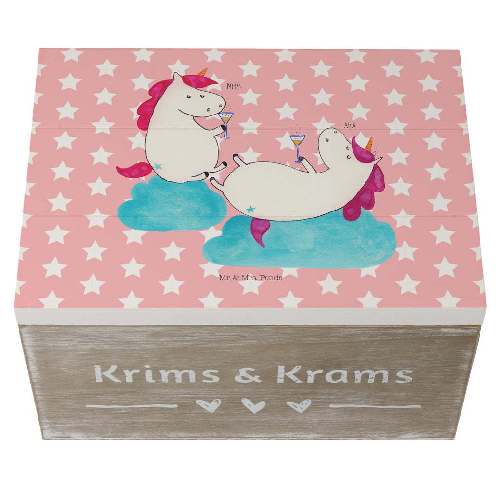 Holzkiste Einhörner Sekt Holzkiste, Kiste, Schatzkiste, Truhe, Schatulle, XXL, Erinnerungsbox, Erinnerungskiste, Dekokiste, Aufbewahrungsbox, Einhorn, Einhörner, Einhorn Deko, Pegasus, Unicorn, Freundinnen, Freundin, BFF, Sekt, Mädelsabend, Spaß, Party, Korken, Anstoßen, Beste