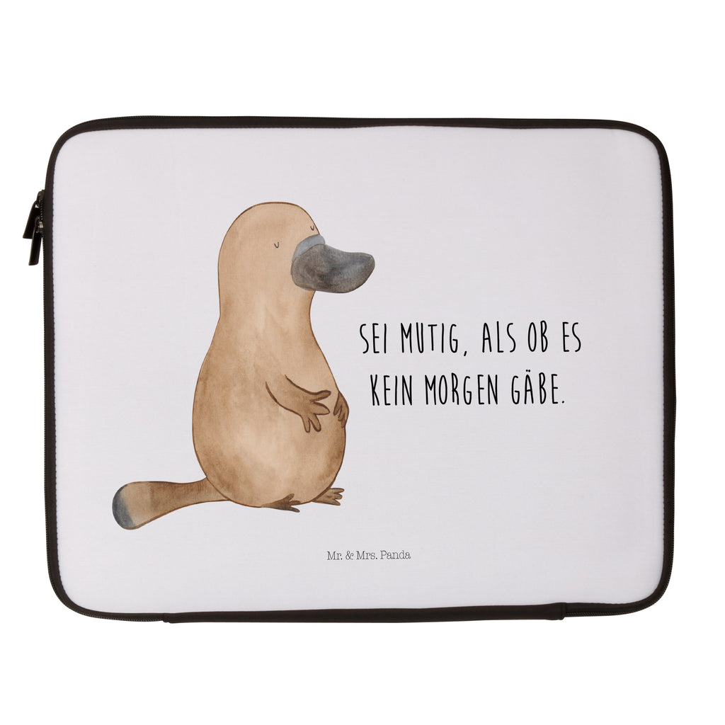 33 x 42 Notebook Tasche Schnabeltier mutig Notebook Tasche, Laptop, Computertasche, Tasche, Schutzhülle, Meerestiere, Meer, Urlaub, Schnabeltier, Mut, mutig, Lebensweisheit, Schnabeltiere, Motivation, Training, Büro, Arbeit, Neuanfang, Neustart, Weltreise, Raodtrip