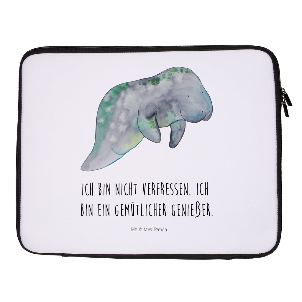 27 x 36 Notebook Tasche  Seekuh chillt Notebook Tasche, Laptop, Computertasche, Tasche, Damen, Schutzhülle, Meerestiere, Meer, Urlaub, Seekuh, Seekühe, Diät, Abnehmen, Zucker, Diätwahn, Essen, Süßigkeiten