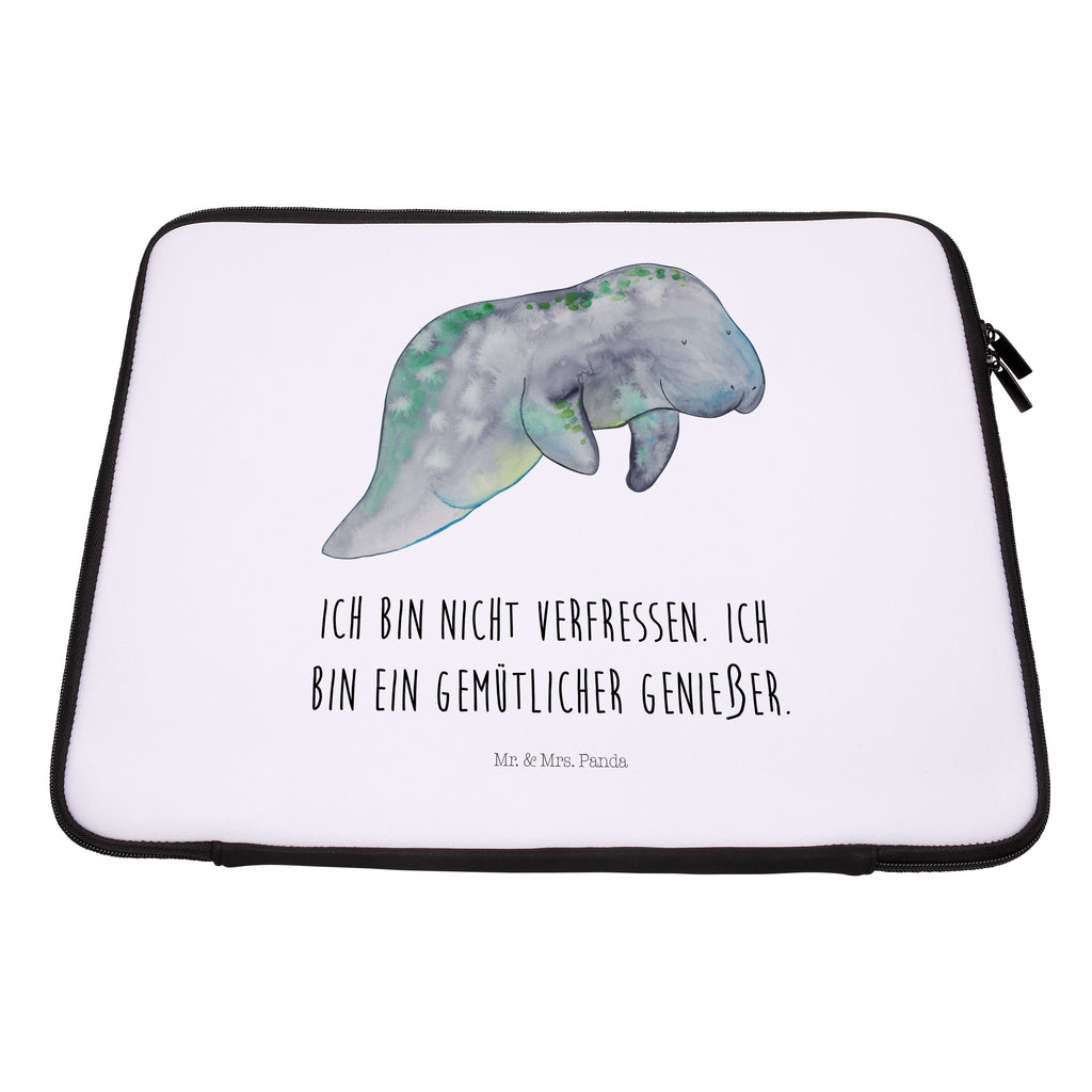 27 x 36 Notebook Tasche  Seekuh chillt Notebook Tasche, Laptop, Computertasche, Tasche, Damen, Schutzhülle, Meerestiere, Meer, Urlaub, Seekuh, Seekühe, Diät, Abnehmen, Zucker, Diätwahn, Essen, Süßigkeiten