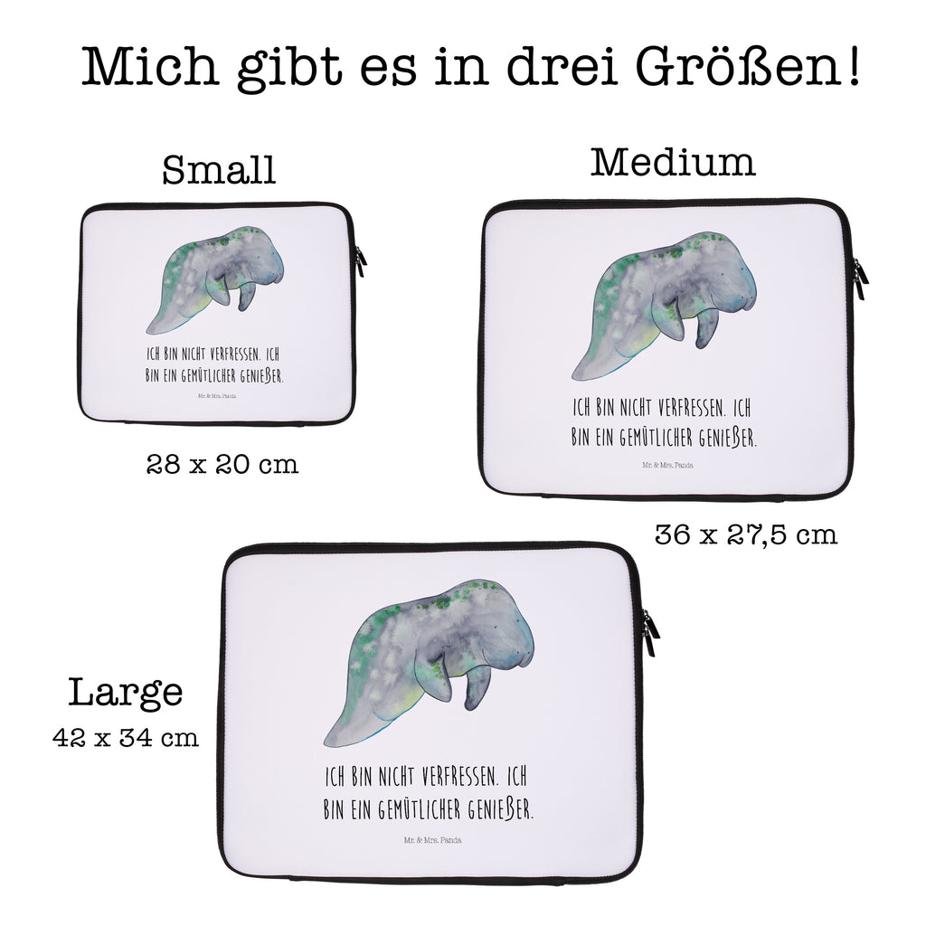 27 x 36 Notebook Tasche  Seekuh chillt Notebook Tasche, Laptop, Computertasche, Tasche, Damen, Schutzhülle, Meerestiere, Meer, Urlaub, Seekuh, Seekühe, Diät, Abnehmen, Zucker, Diätwahn, Essen, Süßigkeiten