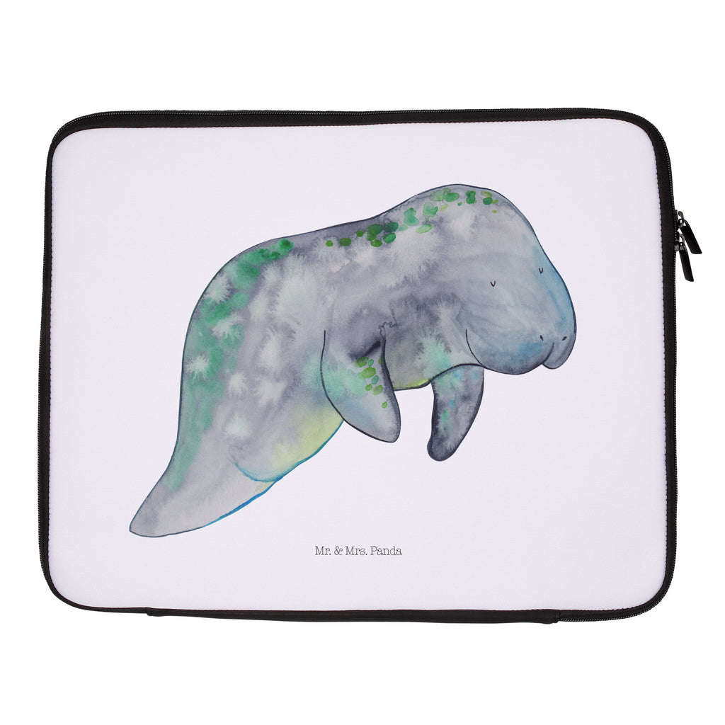 27 x 36 Notebook Tasche  Seekuh chillt Notebook Tasche, Laptop, Computertasche, Tasche, Damen, Schutzhülle, Meerestiere, Meer, Urlaub, Seekuh, Seekühe, Diät, Abnehmen, Zucker, Diätwahn, Essen, Süßigkeiten