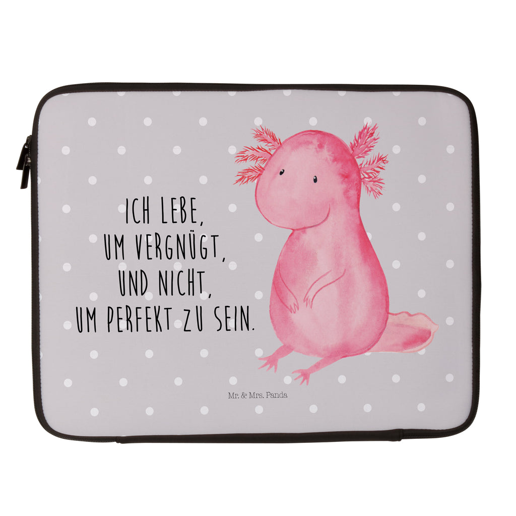 27 x 36 Notebook Tasche  Axolotl Notebook Tasche, Laptop, Computertasche, Tasche, Damen, Schutzhülle, Axolotl, Molch, Axolot, vergnügt, fröhlich, zufrieden, Lebensstil, Weisheit, Lebensweisheit, Liebe, Freundin