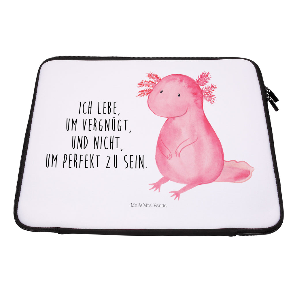 27 x 36 Notebook Tasche  Axolotl Notebook Tasche, Laptop, Computertasche, Tasche, Damen, Schutzhülle, Axolotl, Molch, Axolot, vergnügt, fröhlich, zufrieden, Lebensstil, Weisheit, Lebensweisheit, Liebe, Freundin