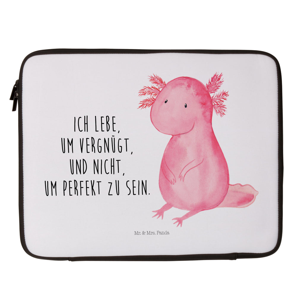 27 x 36 Notebook Tasche  Axolotl Notebook Tasche, Laptop, Computertasche, Tasche, Damen, Schutzhülle, Axolotl, Molch, Axolot, vergnügt, fröhlich, zufrieden, Lebensstil, Weisheit, Lebensweisheit, Liebe, Freundin