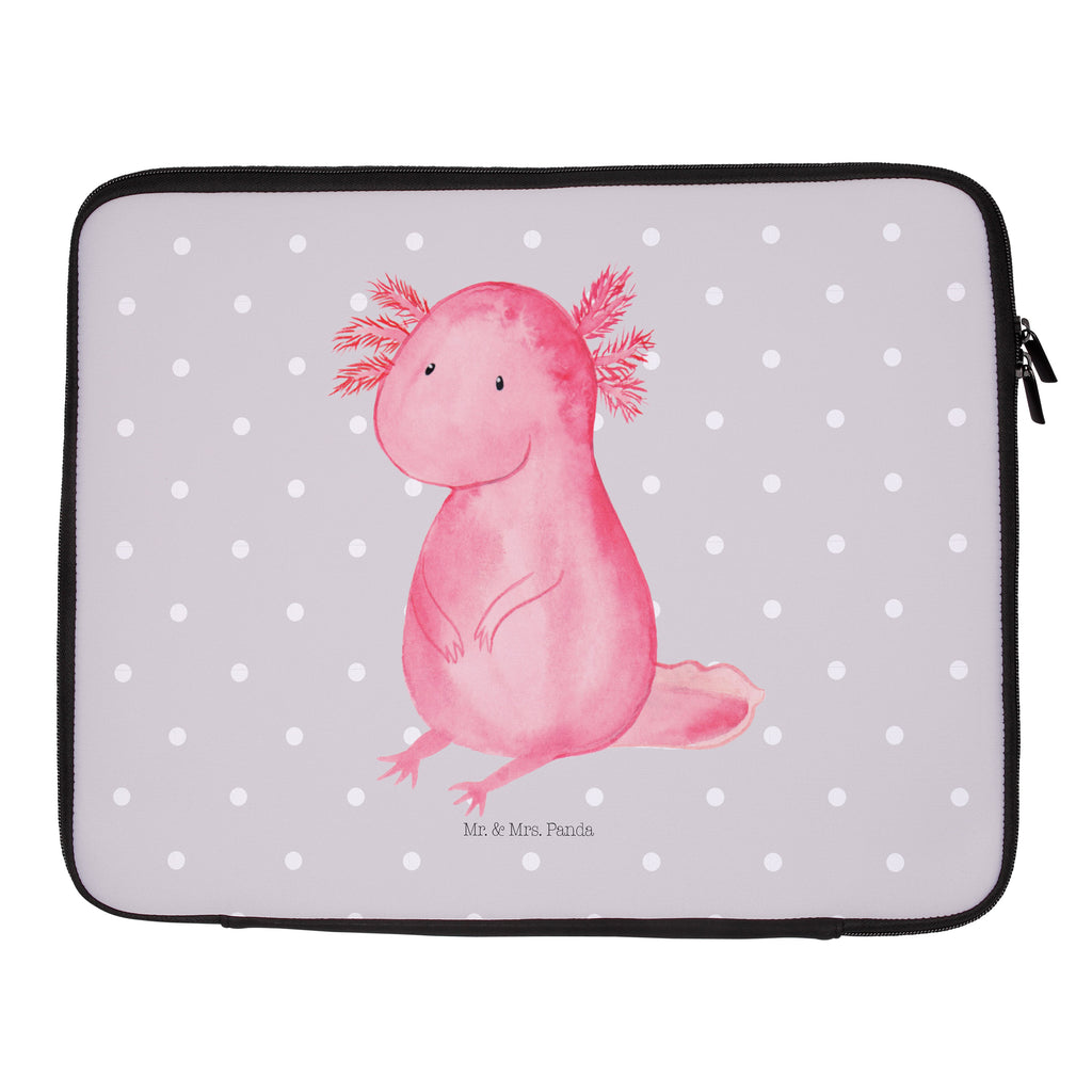 27 x 36 Notebook Tasche  Axolotl Notebook Tasche, Laptop, Computertasche, Tasche, Damen, Schutzhülle, Axolotl, Molch, Axolot, vergnügt, fröhlich, zufrieden, Lebensstil, Weisheit, Lebensweisheit, Liebe, Freundin