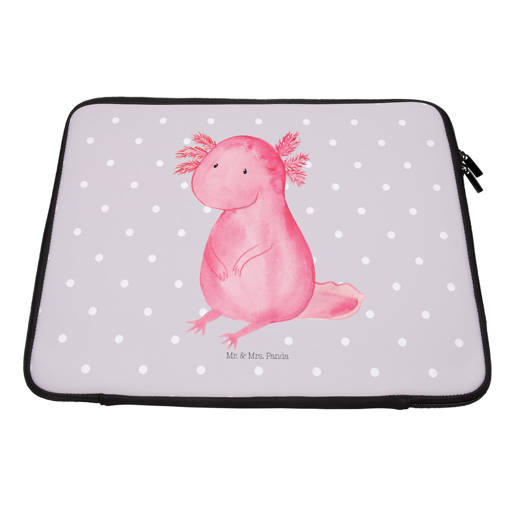 27 x 36 Notebook Tasche  Axolotl Notebook Tasche, Laptop, Computertasche, Tasche, Damen, Schutzhülle, Axolotl, Molch, Axolot, vergnügt, fröhlich, zufrieden, Lebensstil, Weisheit, Lebensweisheit, Liebe, Freundin