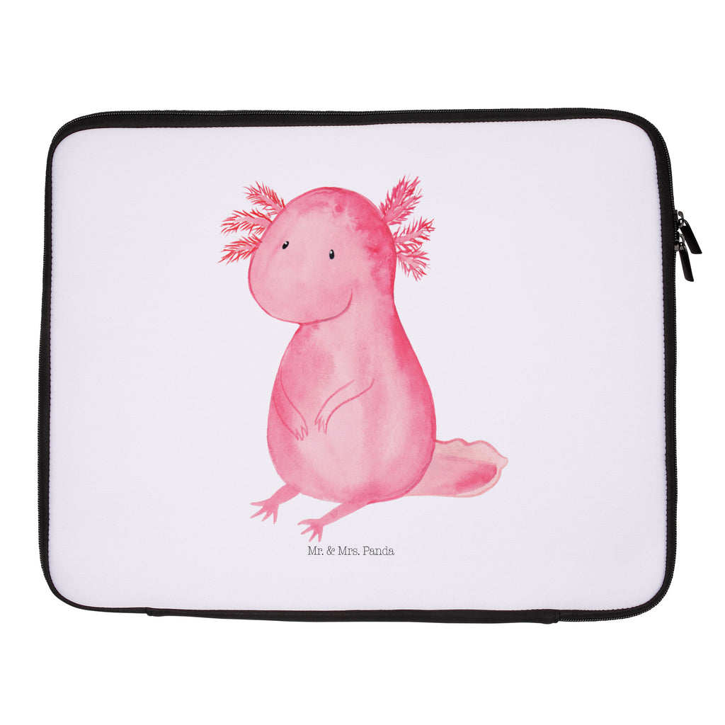 27 x 36 Notebook Tasche  Axolotl Notebook Tasche, Laptop, Computertasche, Tasche, Damen, Schutzhülle, Axolotl, Molch, Axolot, vergnügt, fröhlich, zufrieden, Lebensstil, Weisheit, Lebensweisheit, Liebe, Freundin