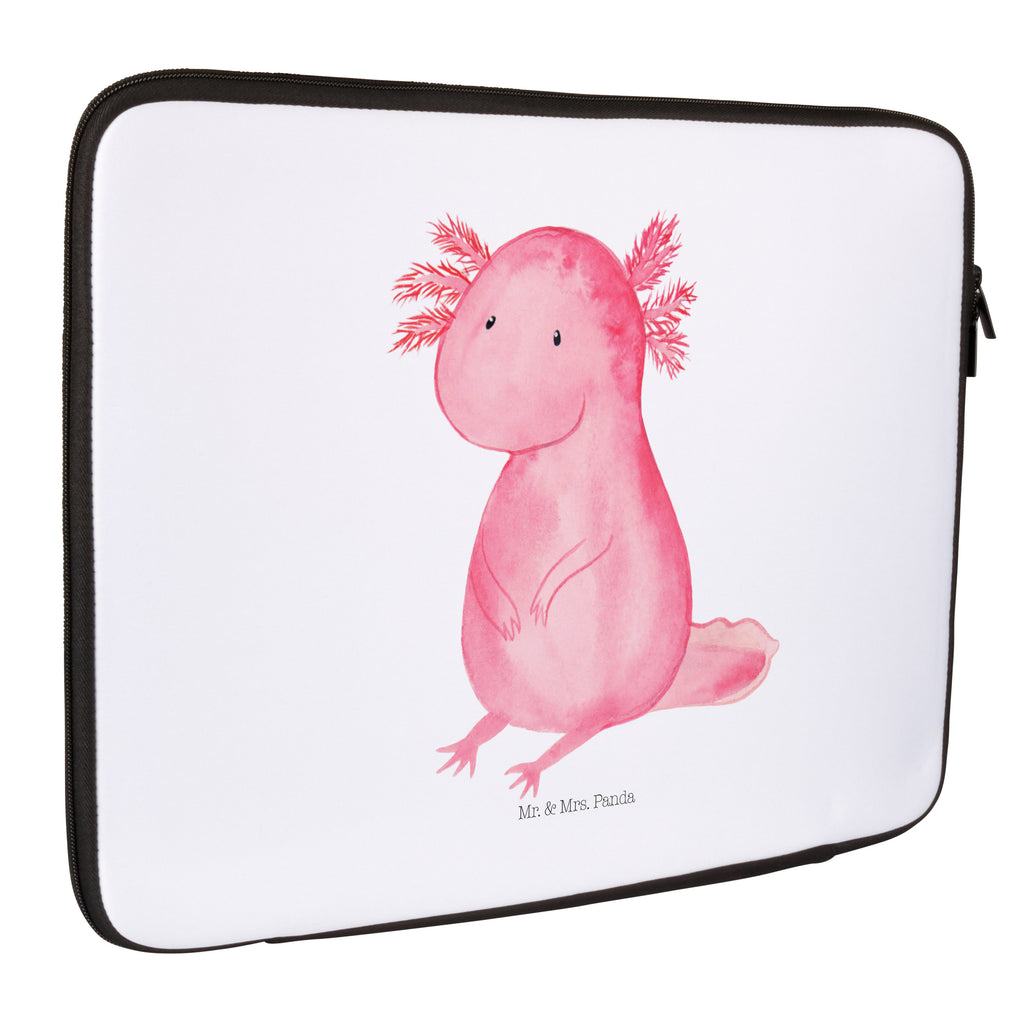 27 x 36 Notebook Tasche  Axolotl Notebook Tasche, Laptop, Computertasche, Tasche, Damen, Schutzhülle, Axolotl, Molch, Axolot, vergnügt, fröhlich, zufrieden, Lebensstil, Weisheit, Lebensweisheit, Liebe, Freundin