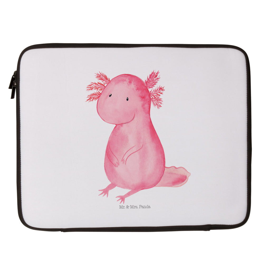 27 x 36 Notebook Tasche  Axolotl Notebook Tasche, Laptop, Computertasche, Tasche, Damen, Schutzhülle, Axolotl, Molch, Axolot, vergnügt, fröhlich, zufrieden, Lebensstil, Weisheit, Lebensweisheit, Liebe, Freundin