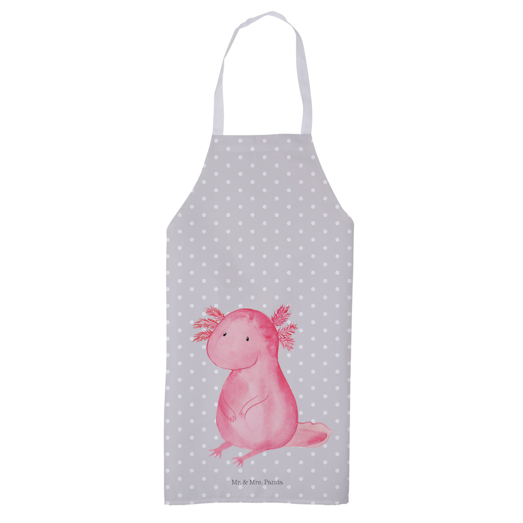 Kochschürze Axolotl Schürze, Backschürze, Küchenschürze, Grillschürze, Latzschürze, Axolotl, Molch, Axolot, vergnügt, fröhlich, zufrieden, Lebensstil, Weisheit, Lebensweisheit, Liebe, Freundin