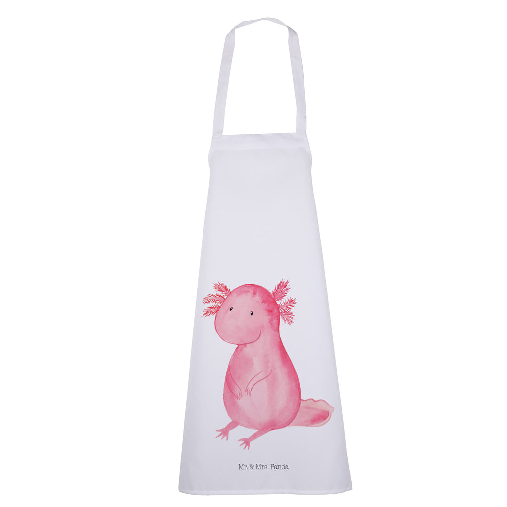 Kochschürze Axolotl Schürze, Backschürze, Küchenschürze, Grillschürze, Latzschürze, Axolotl, Molch, Axolot, vergnügt, fröhlich, zufrieden, Lebensstil, Weisheit, Lebensweisheit, Liebe, Freundin