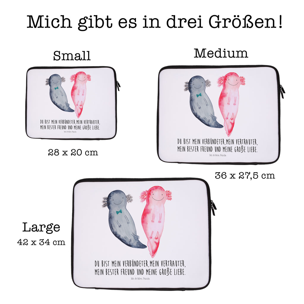 20 x 28 Notebook Tasche  Axolotl Axel+Lotte Notebook Tasche, Laptop, Computertasche, Tasche, Axolotl, Molch, Axolot, Schwanzlurch, Lurch, Lurche, Liebe, große Liebe, Liebesbeweis, Freund, Verlobter, Ehemann, Jahrestag, Valentinstag