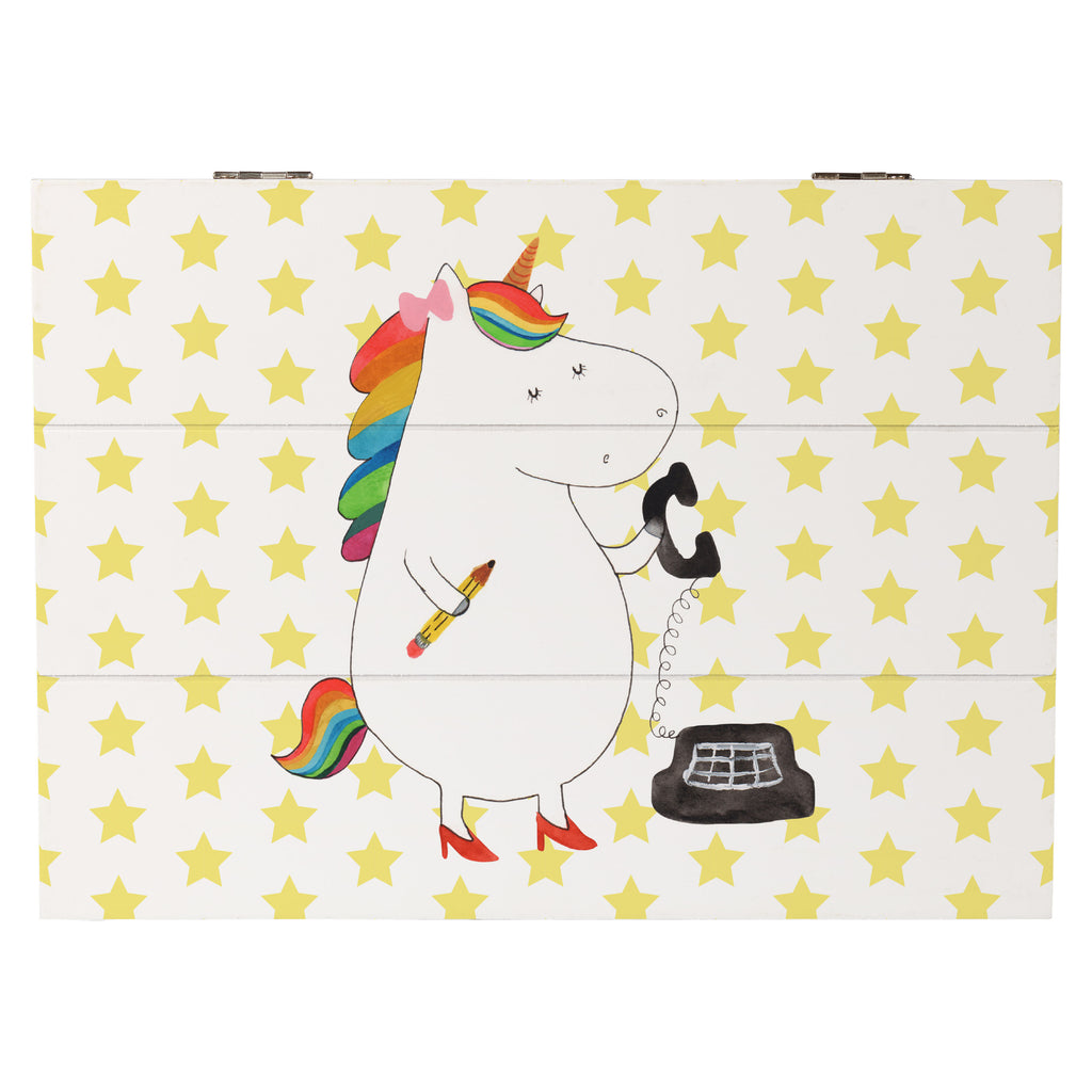 Holzkiste Einhorn Sekretärin Holzkiste, Kiste, Schatzkiste, Truhe, Schatulle, XXL, Erinnerungsbox, Erinnerungskiste, Dekokiste, Aufbewahrungsbox, Einhorn, Einhörner, Einhorn Deko, Pegasus, Unicorn, Sekretärin, Büro, Rechtsanwältin, Rechtsanwaltsgehilfin, Steuerbüro, Steuerkanzlei, Bürokraft, Bürohilfe