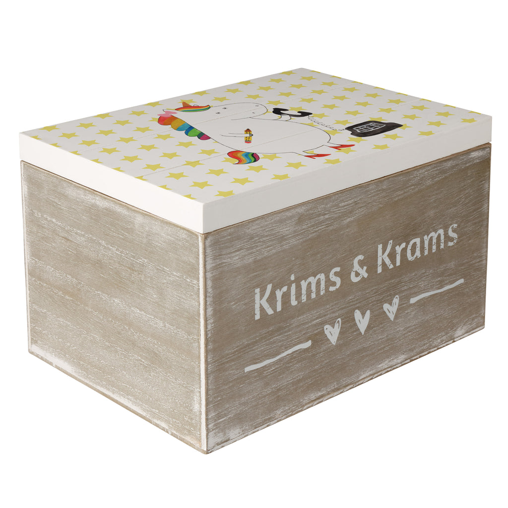 Holzkiste Einhorn Sekretärin Holzkiste, Kiste, Schatzkiste, Truhe, Schatulle, XXL, Erinnerungsbox, Erinnerungskiste, Dekokiste, Aufbewahrungsbox, Einhorn, Einhörner, Einhorn Deko, Pegasus, Unicorn, Sekretärin, Büro, Rechtsanwältin, Rechtsanwaltsgehilfin, Steuerbüro, Steuerkanzlei, Bürokraft, Bürohilfe