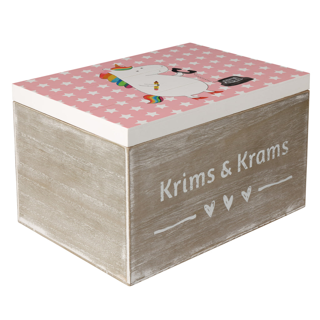 Holzkiste Einhorn Sekretärin Holzkiste, Kiste, Schatzkiste, Truhe, Schatulle, XXL, Erinnerungsbox, Erinnerungskiste, Dekokiste, Aufbewahrungsbox, Einhorn, Einhörner, Einhorn Deko, Pegasus, Unicorn, Sekretärin, Büro, Rechtsanwältin, Rechtsanwaltsgehilfin, Steuerbüro, Steuerkanzlei, Bürokraft, Bürohilfe