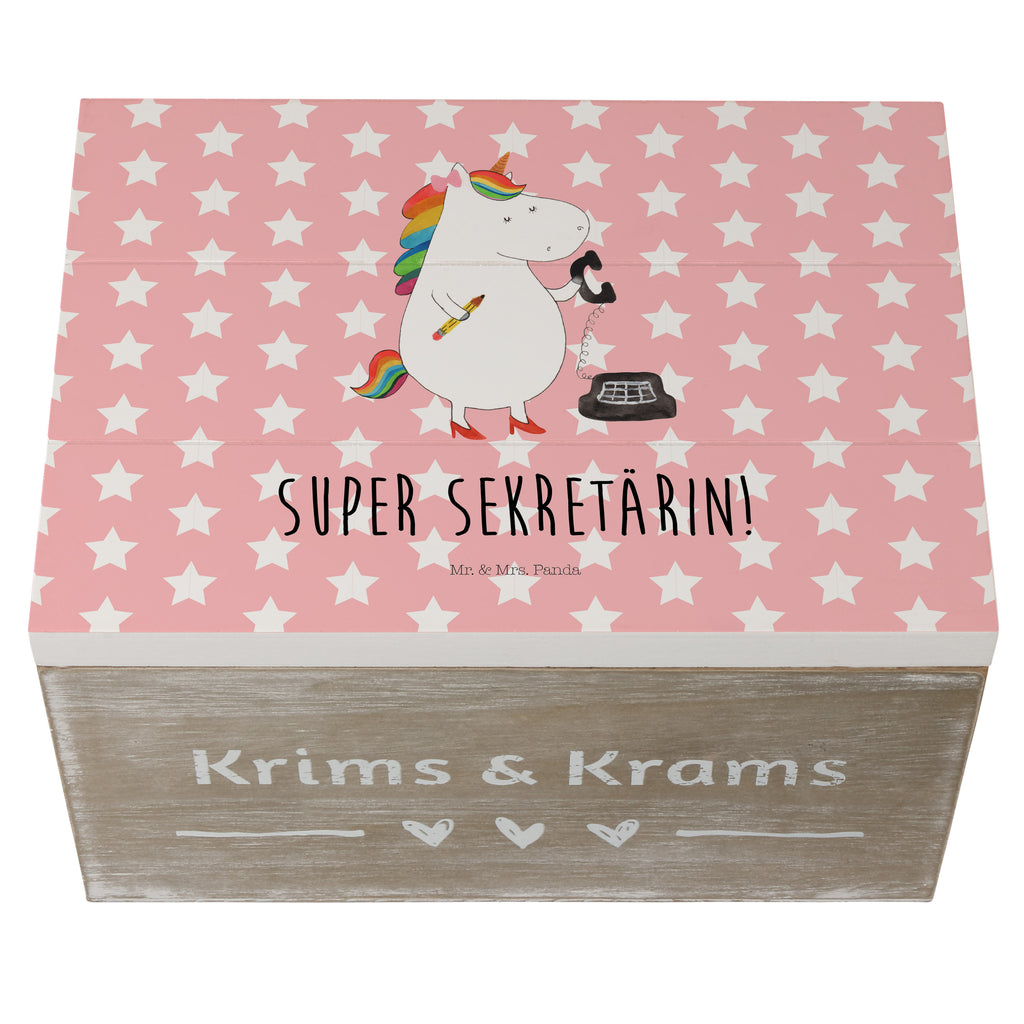 Holzkiste Einhorn Sekretärin Holzkiste, Kiste, Schatzkiste, Truhe, Schatulle, XXL, Erinnerungsbox, Erinnerungskiste, Dekokiste, Aufbewahrungsbox, Einhorn, Einhörner, Einhorn Deko, Pegasus, Unicorn, Sekretärin, Büro, Rechtsanwältin, Rechtsanwaltsgehilfin, Steuerbüro, Steuerkanzlei, Bürokraft, Bürohilfe