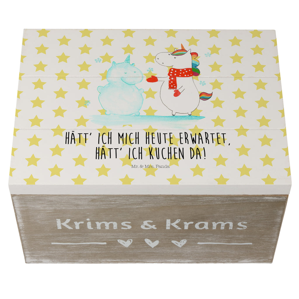 Holzkiste Einhorn Schneemann Holzkiste, Kiste, Schatzkiste, Truhe, Schatulle, XXL, Erinnerungsbox, Erinnerungskiste, Dekokiste, Aufbewahrungsbox, Einhorn, Einhörner, Einhorn Deko, Pegasus, Unicorn, Schneemann, Winter, Schnee, Kuchen, Weihnachten, kalt, Mütze, Handschuhe, X-Mas