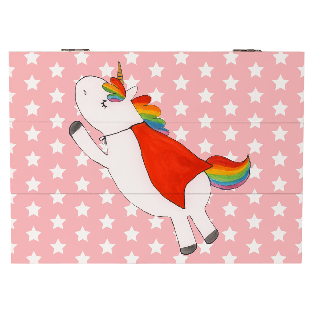 Holzkiste Einhorn Super Holzkiste, Kiste, Schatzkiste, Truhe, Schatulle, XXL, Erinnerungsbox, Erinnerungskiste, Dekokiste, Aufbewahrungsbox, Einhorn, Einhörner, Einhorn Deko, Pegasus, Unicorn, Traummann, Superheld, Held, Freundin, Geschenk, Girl, Mädchen
