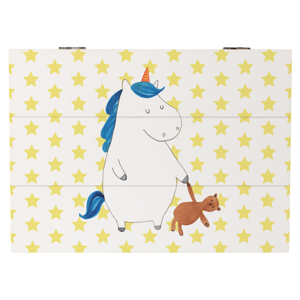 Holzkiste Einhorn Teddy Holzkiste, Kiste, Schatzkiste, Truhe, Schatulle, XXL, Erinnerungsbox, Erinnerungskiste, Dekokiste, Aufbewahrungsbox, Einhorn, Einhörner, Einhorn Deko, Pegasus, Unicorn, schlafen, gute Nacht, Single, Bett, Träumen, Freundin, Singleleben