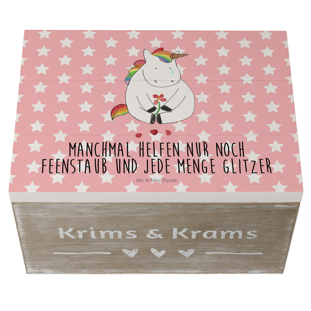 Holzkiste Einhorn Traurig Holzkiste, Kiste, Schatzkiste, Truhe, Schatulle, XXL, Erinnerungsbox, Erinnerungskiste, Dekokiste, Aufbewahrungsbox, Einhorn, Einhörner, Einhorn Deko, Pegasus, Unicorn, Glitzer, Trösten. Freundschaft, Freunde, Liebe, Trauer, Grußkarte, Blume