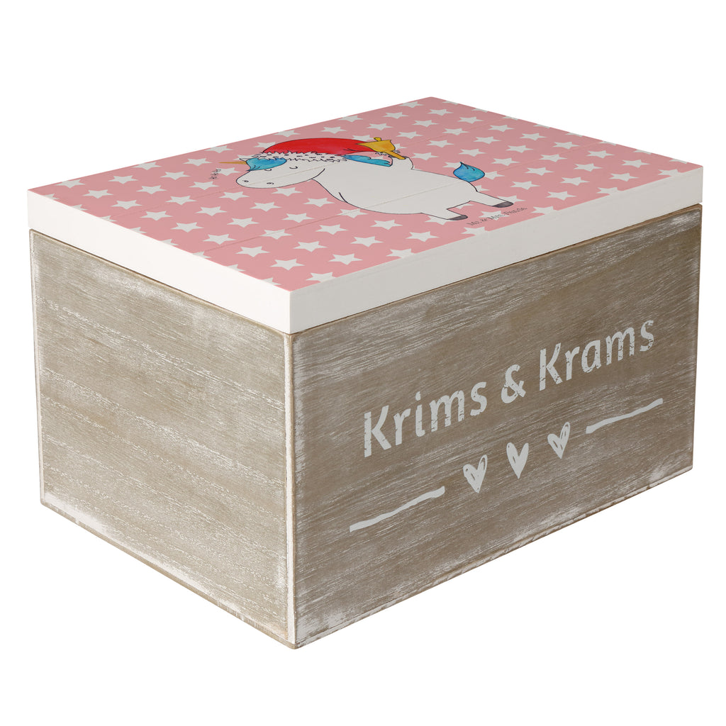 Holzkiste Einhorn Weihnachtsmann Holzkiste, Kiste, Schatzkiste, Truhe, Schatulle, XXL, Erinnerungsbox, Erinnerungskiste, Dekokiste, Aufbewahrungsbox, Einhorn, Einhörner, Einhorn Deko, Pegasus, Unicorn, Gin, Schokolade, Schoki, Weihnachten, Weihnachtsmann, Nikolaus, Wunschzettel, Wunschliste, Feenstaub