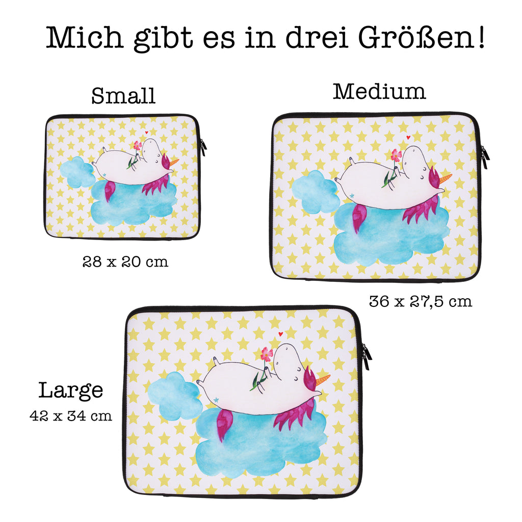 33 x 42 Notebook Tasche Einhorn verliebt auf Wolke Notebook Tasche, Laptop, Computertasche, Tasche, Schutzhülle, Einhorn, Einhörner, Einhorn Deko, Pegasus, Unicorn, verliebt, Liebe, Liebesbeweis, Freundin, Wolke