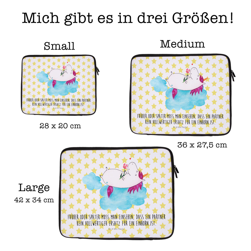 33 x 42 Notebook Tasche Einhorn verliebt auf Wolke Notebook Tasche, Laptop, Computertasche, Tasche, Schutzhülle, Einhorn, Einhörner, Einhorn Deko, Pegasus, Unicorn, verliebt, Liebe, Liebesbeweis, Freundin, Wolke